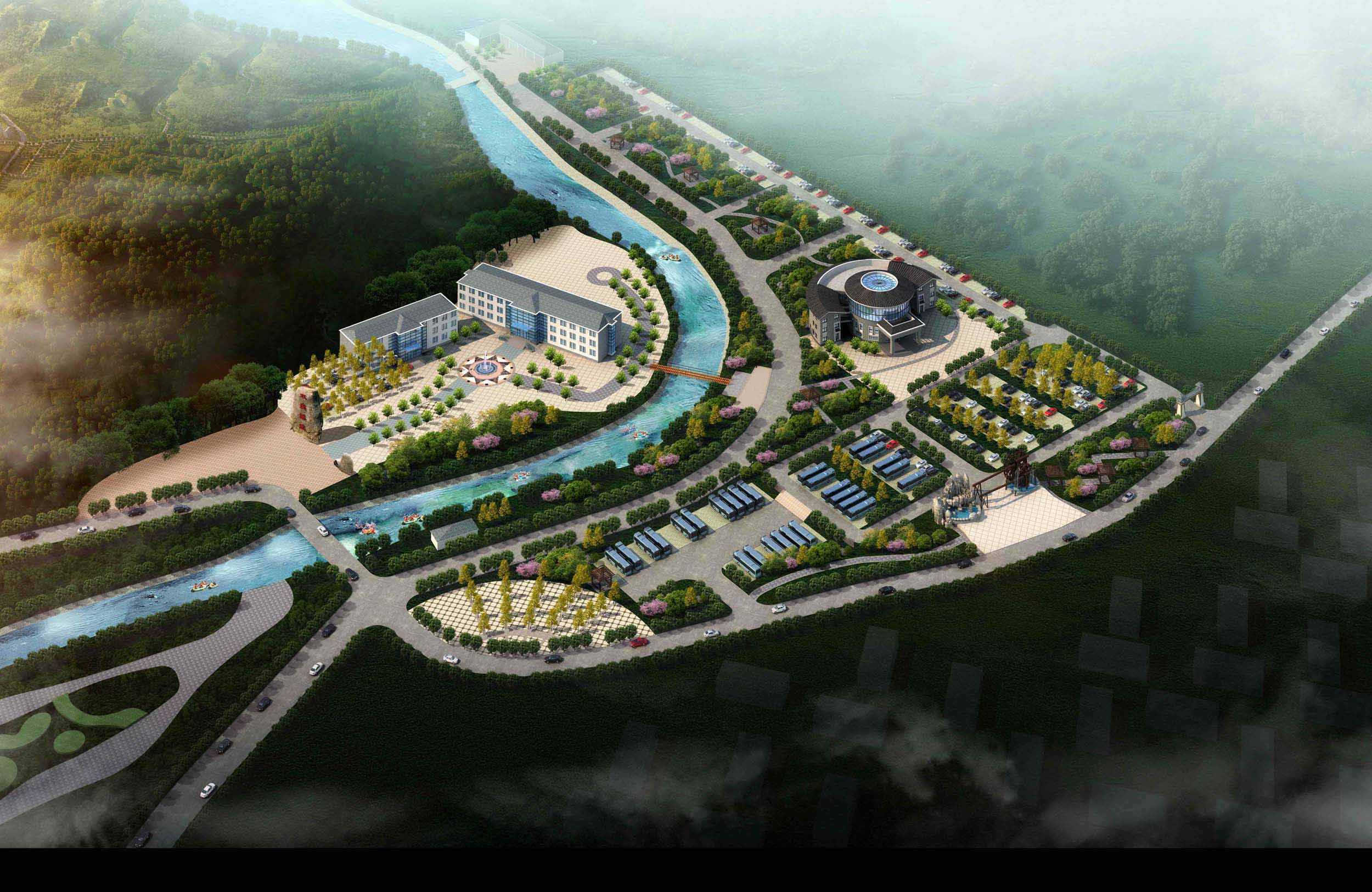 嵩縣蓮花山山地運動度假區(qū)——雙溪漂流修建性詳細(xì)規(guī)劃